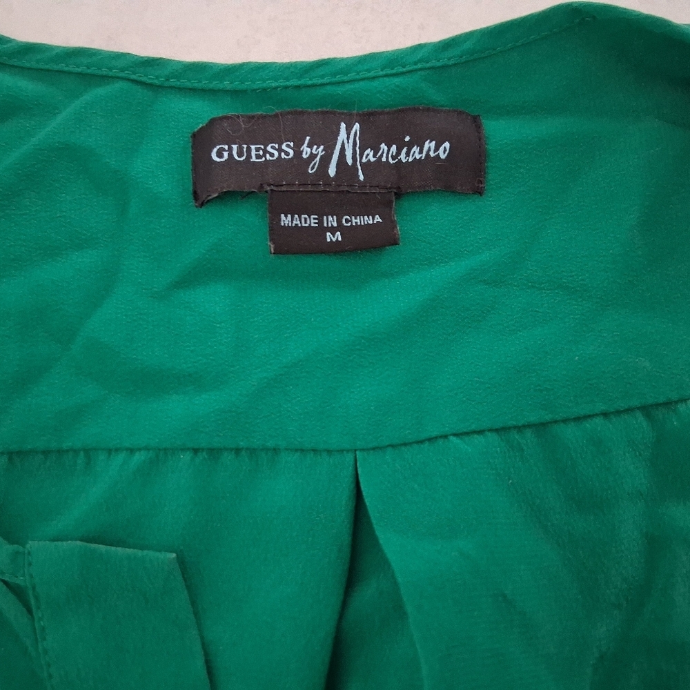 Guess By Marciano/ Vibrant Green Bodysuit Top/ Size US M - Picture 11 of 17